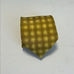 Vintage Hermes Yellow Plaid Tie